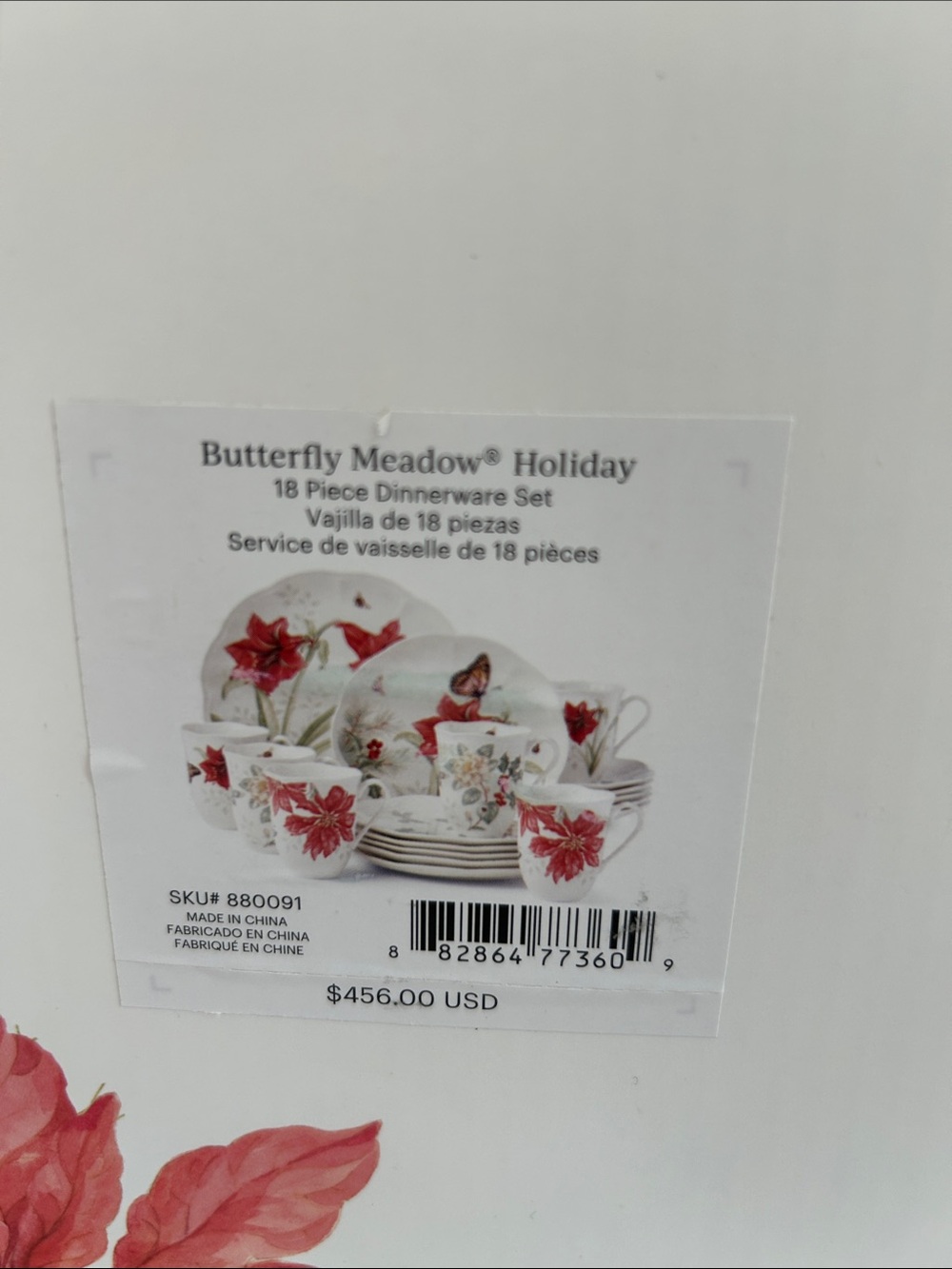Lenox Butterfly Meadow porcelain Holiday Dish set new in box Dragonfly